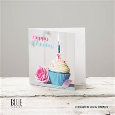 Happy Birthday Cupcake Greetings Card