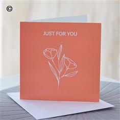 Just For You Pastel Card